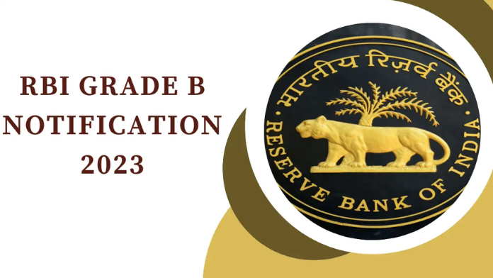 RBI Grade B 2023 Notification 