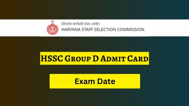 HSSC Group D Admit Card