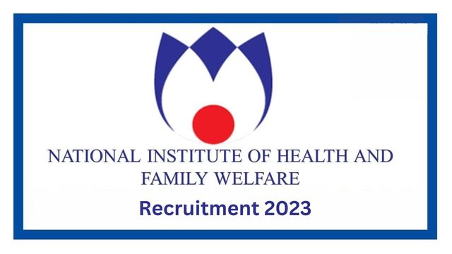 NIHFW Recruitment