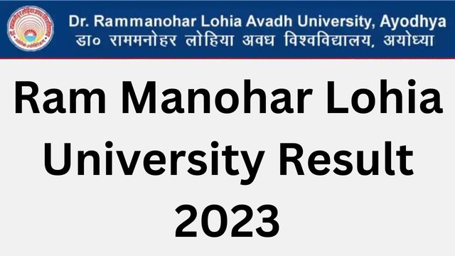 Ram Manohar Lohia University Result 2023